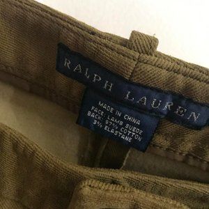 Ralph Lauren Lamb Suede Riding Pants